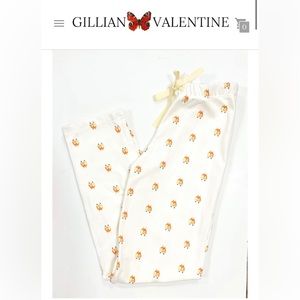 *NEW* Gillian Valentine pajama set, pants and top, size small.